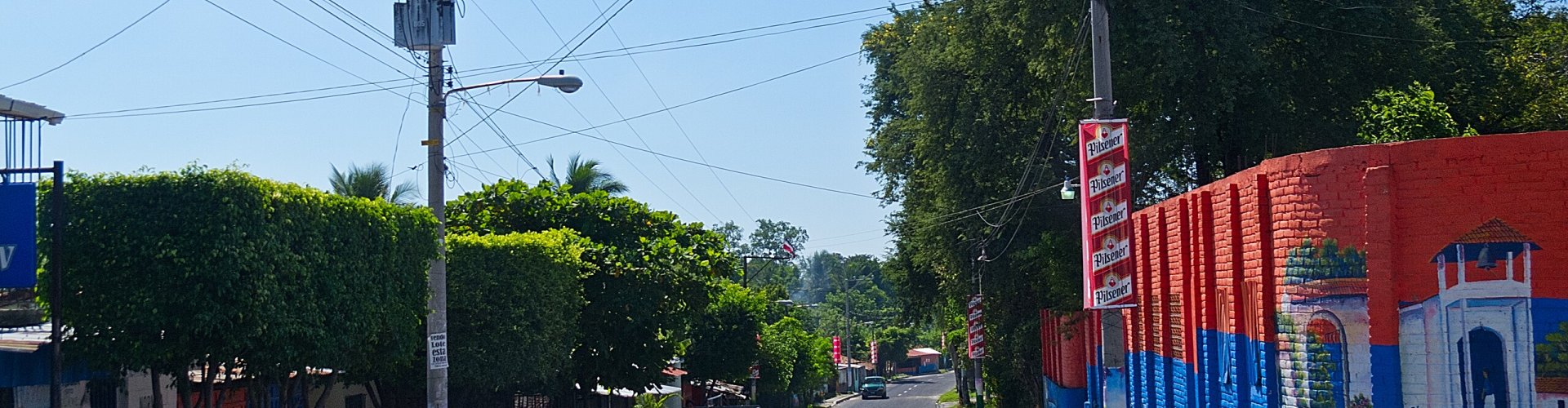 Sunset view over San Luis Talpa, SV