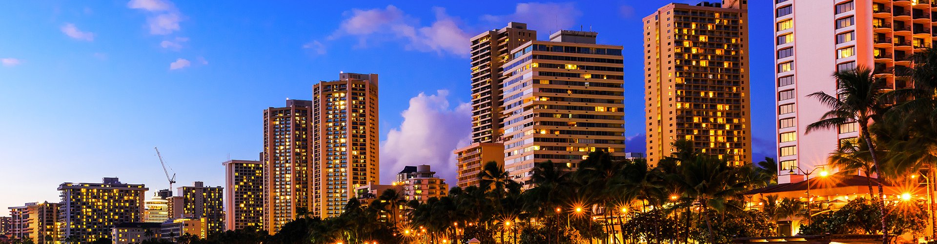Honolulu landscape scene