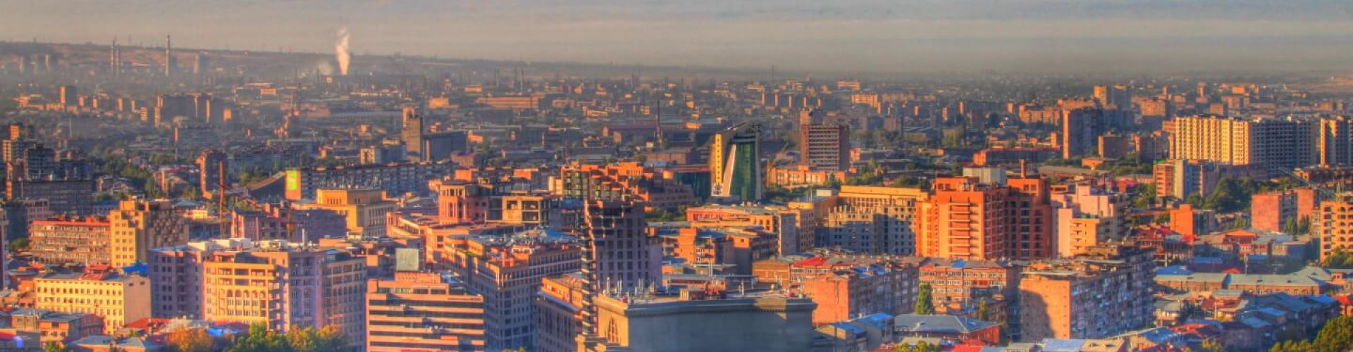 View over Yerevan skyline