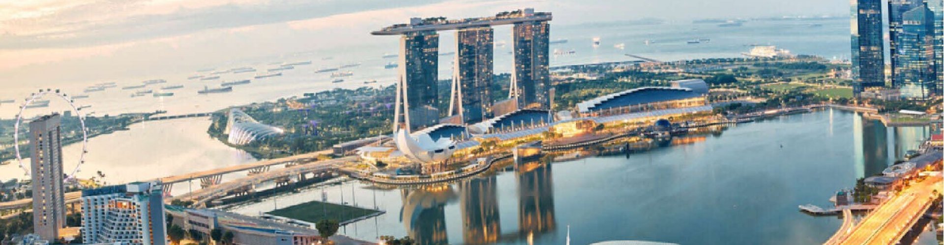Singapore cityscape at dusk