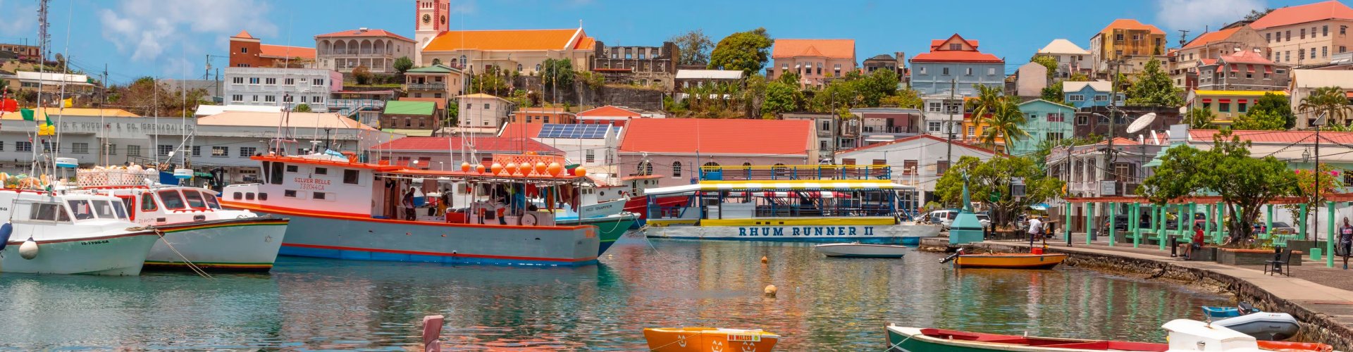 Sunset view from a Grenada apartment