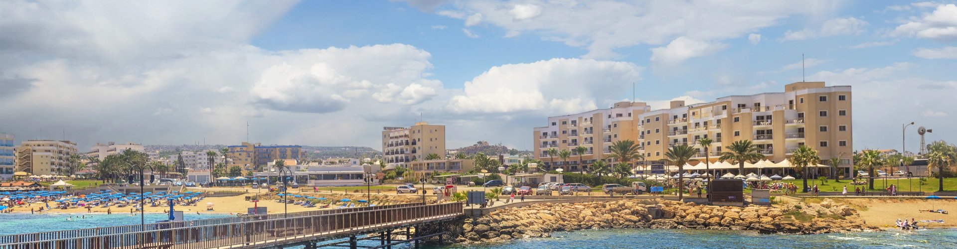 Sunset panorama over Paralimni