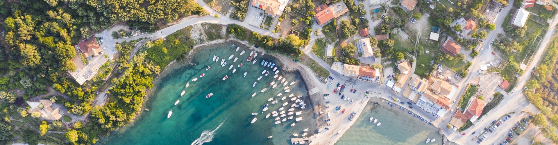 Scenic view of Limni Keri coast