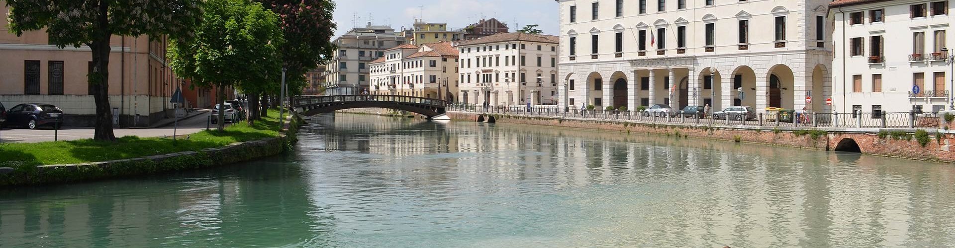 Treviso cityscape at sunset