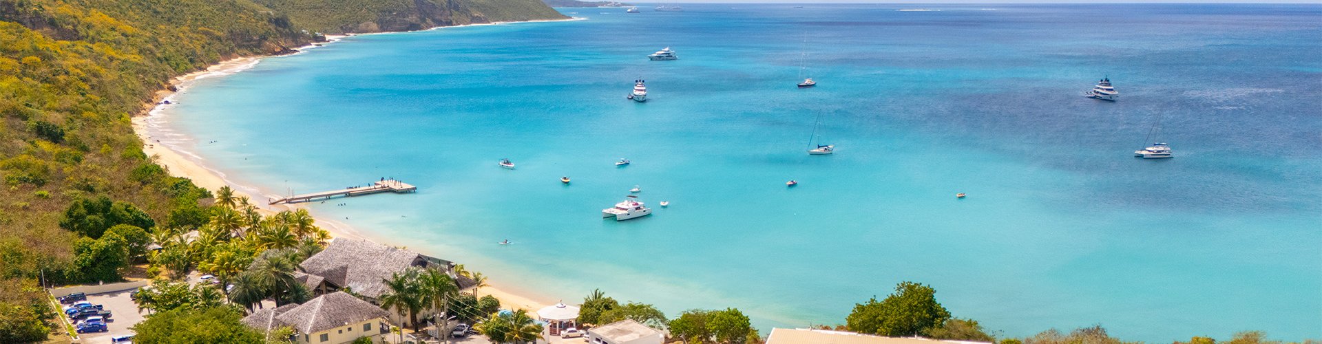 Beautiful Anguilla beach sunset