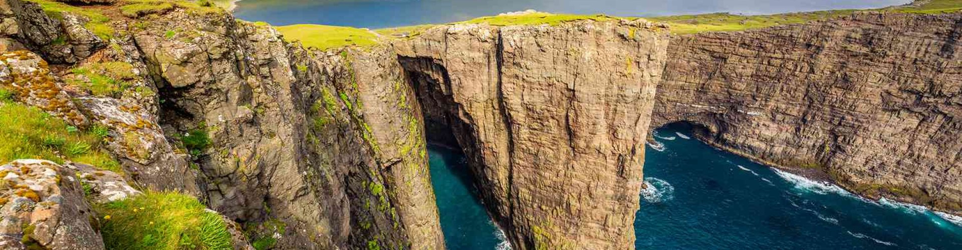 Scenic view of Faroe Islands from apartment