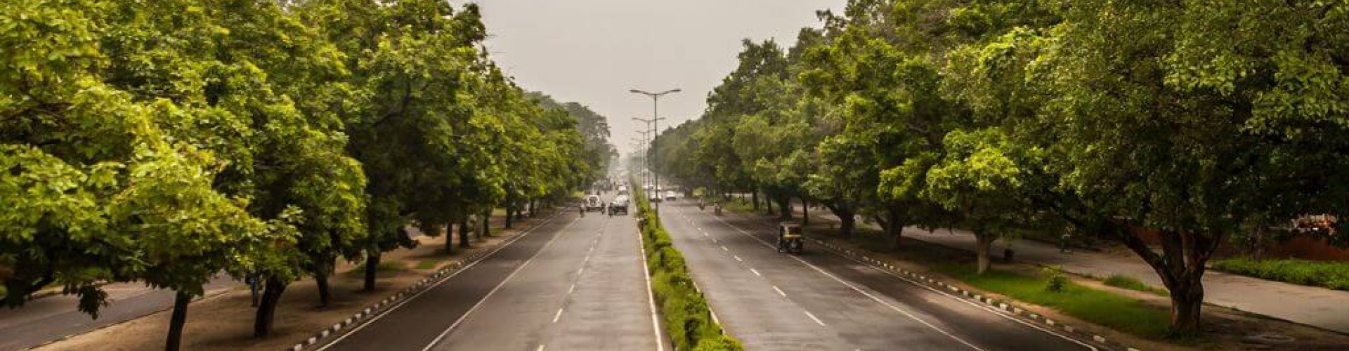 Chandīgarh cityscape at sunset