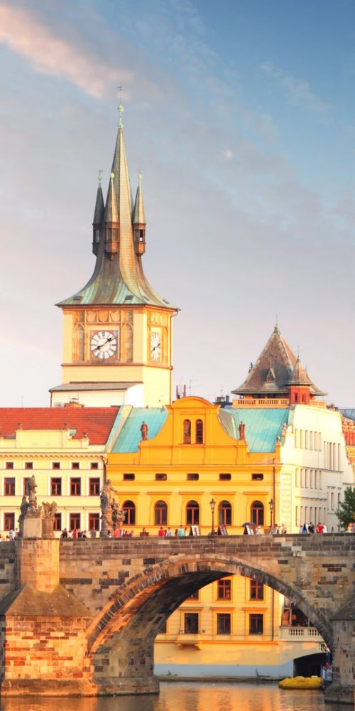 Prague neighbourhood atmosphere