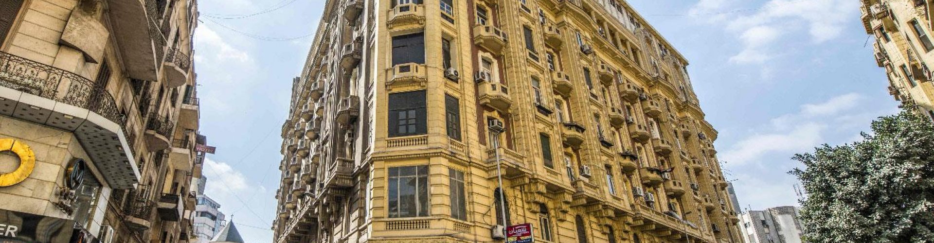 Cairo cityscape at dusk