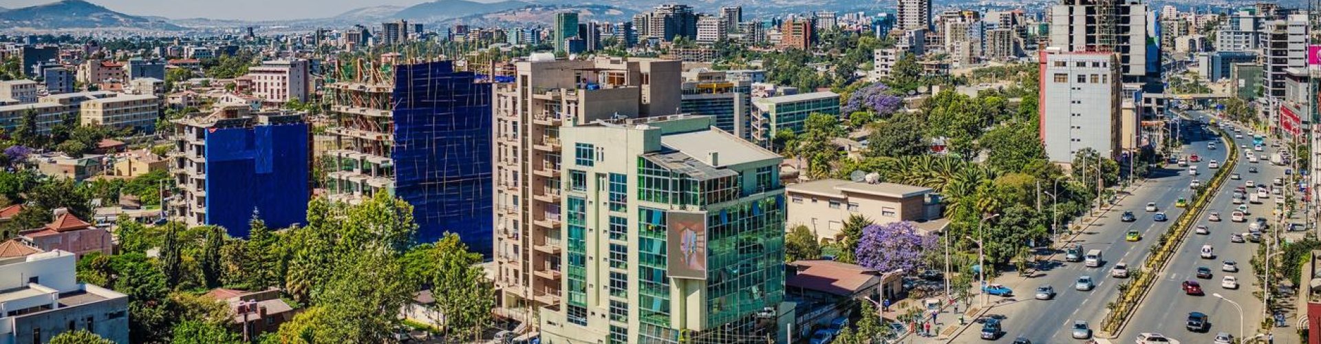 Beautiful landscape view in Addis Ababa