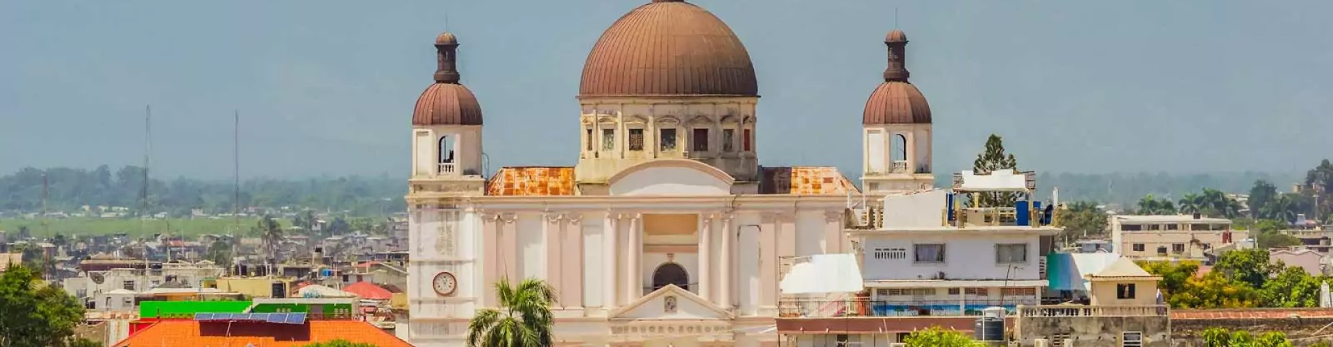 Cap Haitien cityscape at sunset